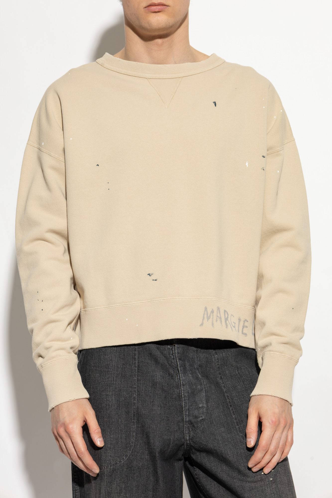 Maison Margiela Sweatshirt with paint splatter effect